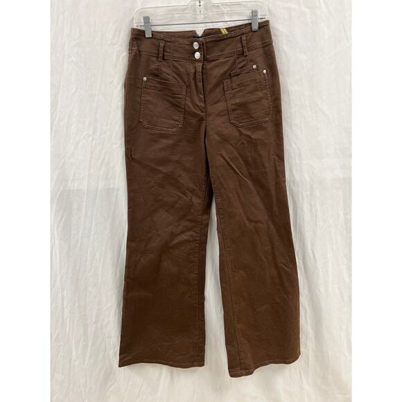 Maeve Brown Bell/Flare Leg Pants - Picture 1 of 4